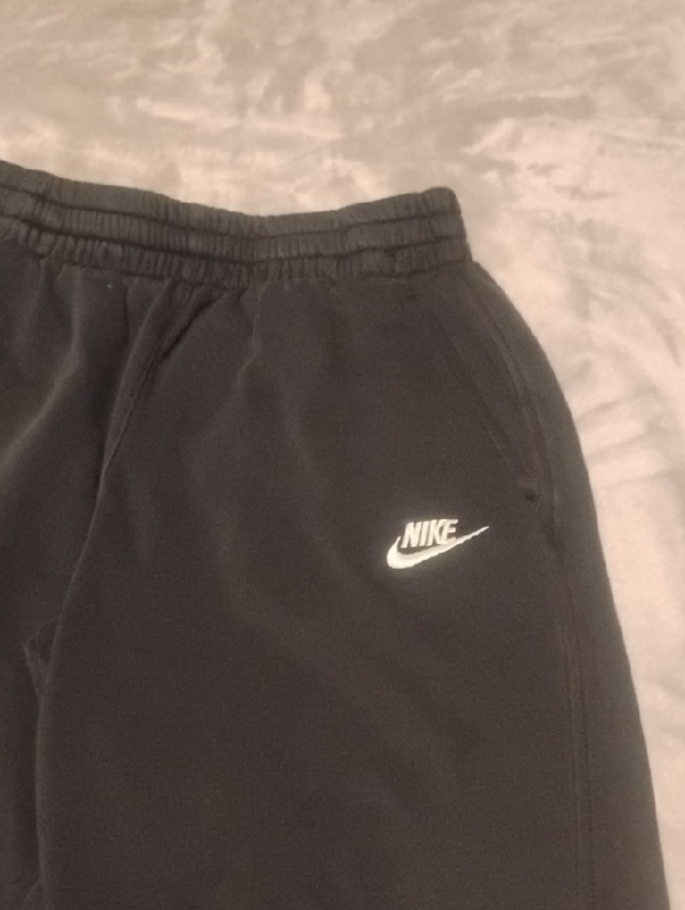 Nike Kids Black Joggers with White Swoosh - Picture 6 of 6